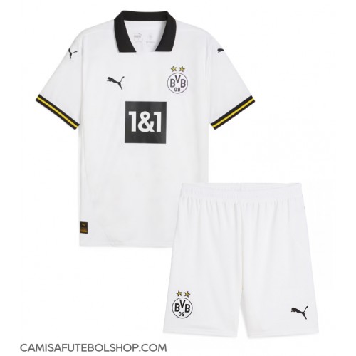 Camisa de time de futebol Borussia Dortmund Replicas 3º Equipamento Infantil 2024-25 Manga Curta (+ Calças curtas)